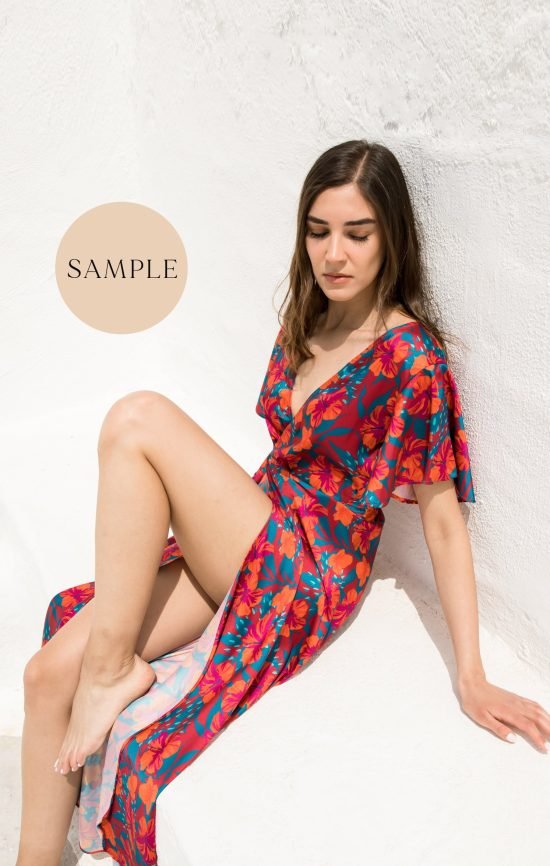 SAMPLE - Hibiscus dress S
