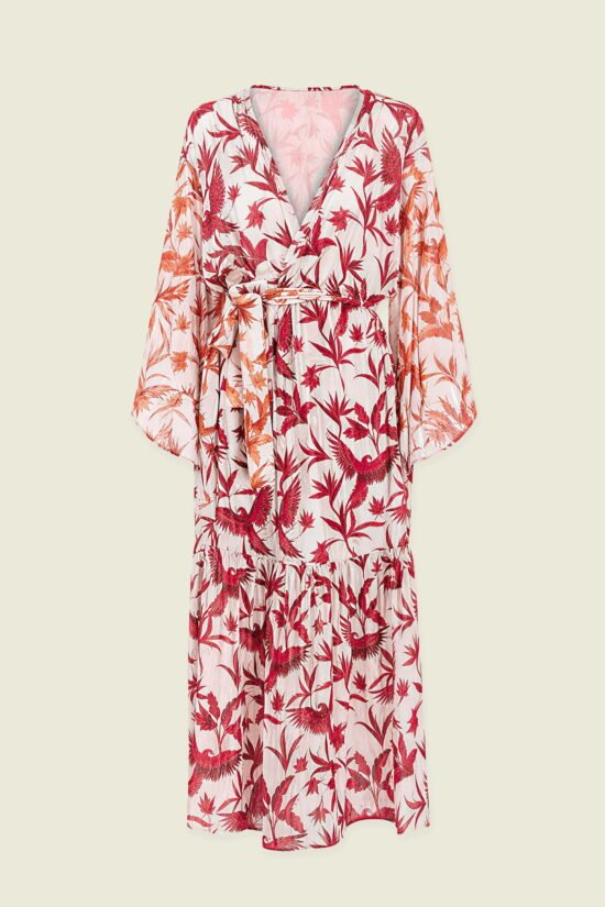 Macaw Scarlet kimono