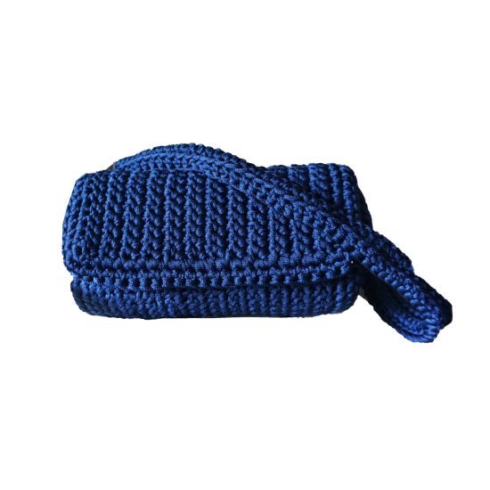 Crochet Barrel bag - Indigo