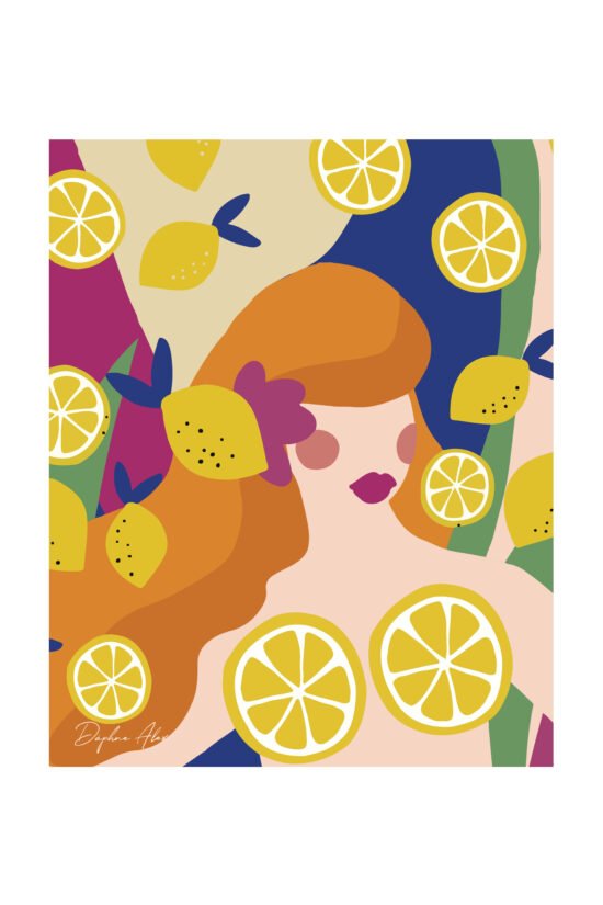 Lemon Garden Print