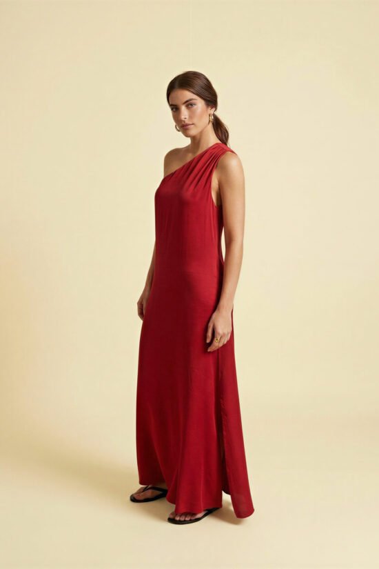 Gaea one shoulder dress (+colors)