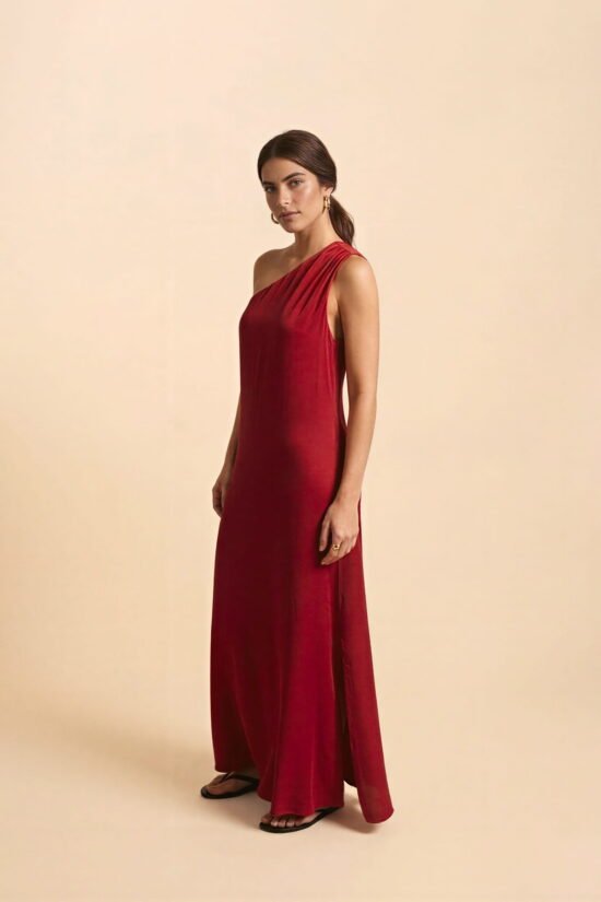 Gaea one shoulder dress (+colors)