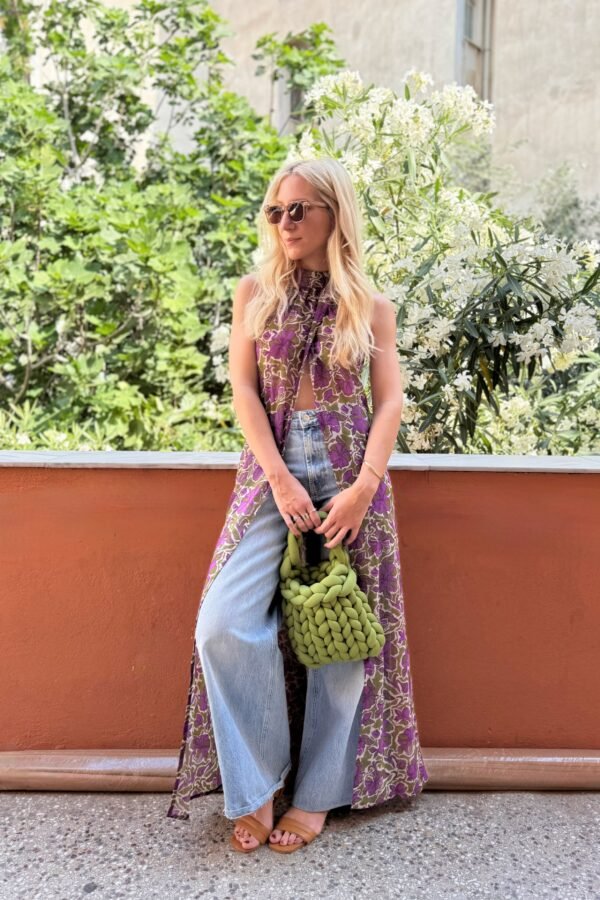 Violet long vest - Image 4