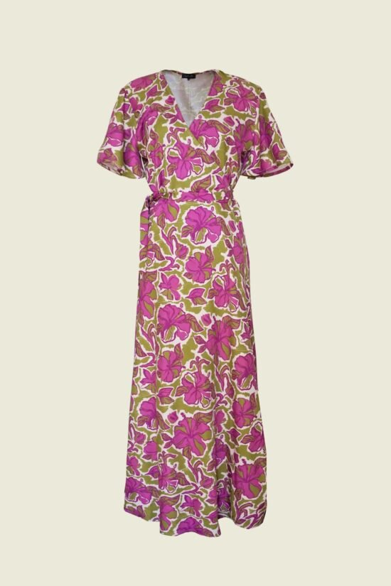 Violet wrap dress